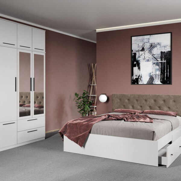 Set dormitor complet Alb - Madrid - C39