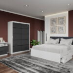 Set dormitor complet Gri - Elis - C20