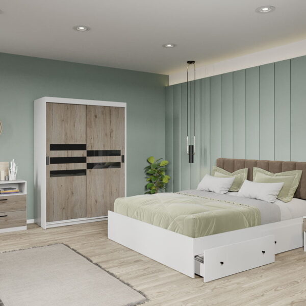 Set dormitor complet San Remo - Glass - C23