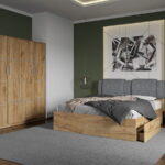 Set dormitor complet Stejar Auriu - Acapulco - C25