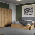 Set dormitor complet Stejar Auriu - Acapulco - C29