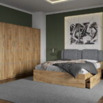 Set dormitor complet Stejar Auriu - Acapulco - C37