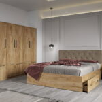 Set dormitor complet Stejar Auriu - Madrid - C17