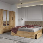Set dormitor complet Stejar Auriu - Madrid - C19
