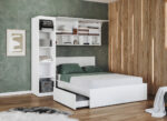 Set mobila dormitor alb complet - Blanco - Configuratia 9 - imagine 2