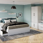 Set mobila dormitor complet alb - Adam 2