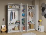Set Mobila Dormitor Copii cu 2 Paturi Tineret Mihai C19 - imagine 4
