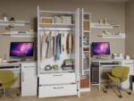 Set Mobila Dormitor Copii cu 2 Paturi Tineret Mihai C22 - imagine 4