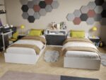 Set Mobila Dormitor Copii cu 2 Paturi Tineret Mihai C23 - imagine 5