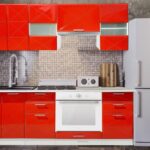 BUCATARIE BOSTON RED GLOSS 2M