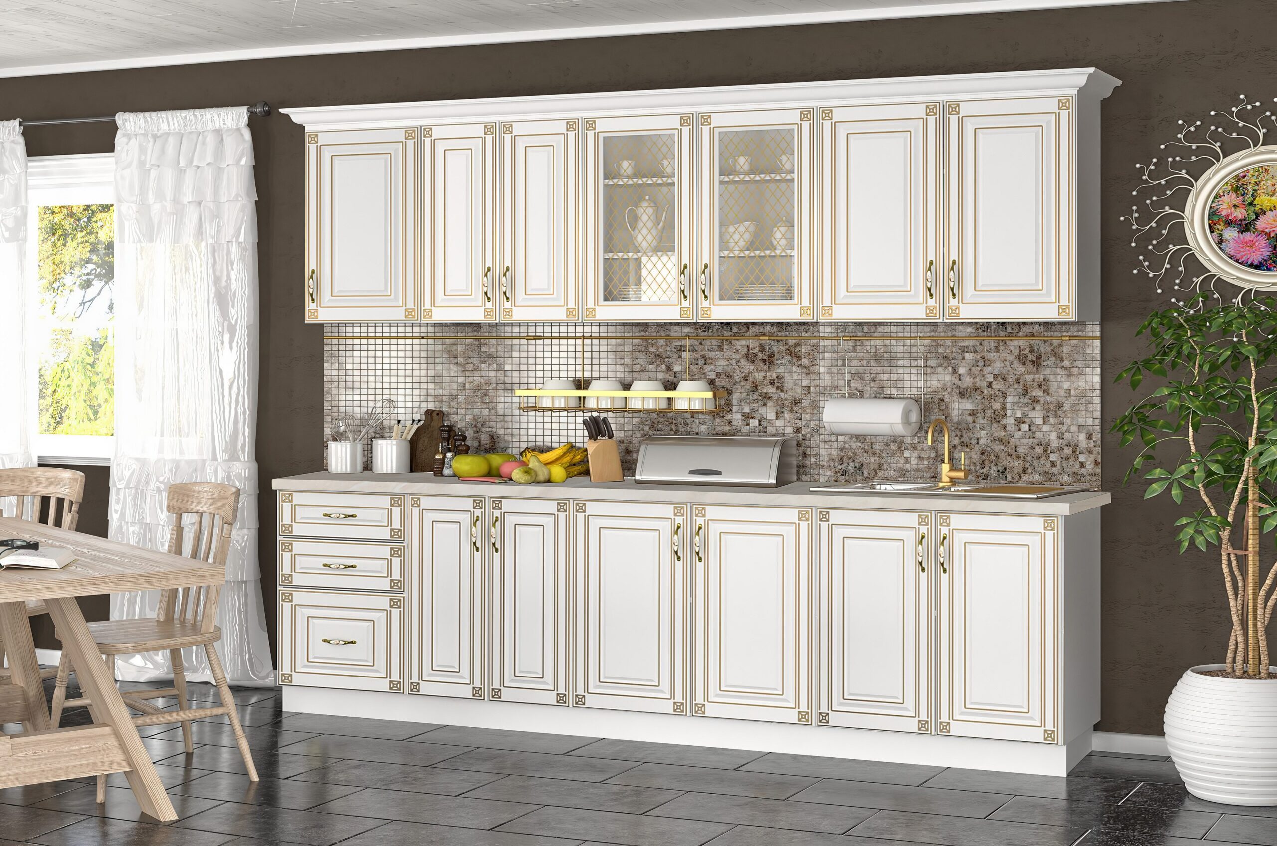 BUCATARIE IMPERIA MS ALB 2.6M MDF