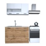 BUCATARIE VIO 1.2M STEJAR WOTAN+ALB - imagine 3