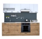 BUCATARIE VIO C 2.4M STEJAR WOTAN+ALB