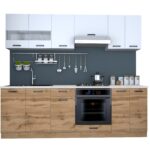 BUCATARIE VIO C 2.4M STEJAR WOTAN+ALB