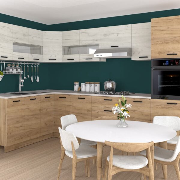 BUCATARIE VIO PE COLT STEJAR K003+K001