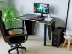 Birou PC KL 9.1 wenge+galben