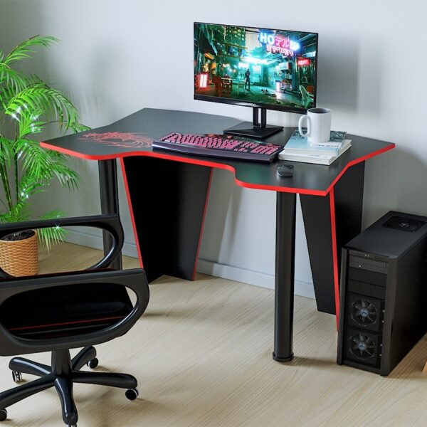 Birou PC KL 9.1 wenge+rosu