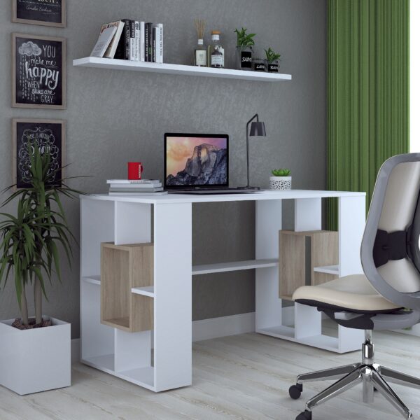 Birou TIP III ro - alb+sonoma