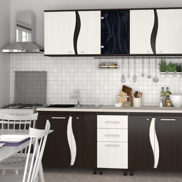 Bucatarie CIP3S - C1 wenge+alb hacienda