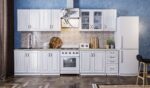 Bucatarie Provence MDF 2.6m alb fibrat