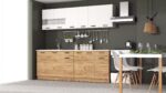 Bucatarie Vio 2.2m Stejar K003+Alb - imagine 2