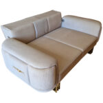 Canapea Extensibila Confor, 200x100x85cm, 2 locuri, Baby Face V-03 Beige, Glasspandoor - imagine 6