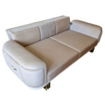 Canapea Extensibila Confor, 240x100x85cm, 3 locuri, Baby Face V-03 Beige, Glasspandoor - imagine 8