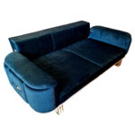 Canapea Extensibila Confor, 240x100x85cm, 3 locuri, Luna V-10 Dark Green, Glasspandoor - imagine 6