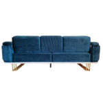 Canapea Extensibila Confor, 240x100x85cm, 3 locuri, Luna V-10 Dark Green, Glasspandoor - imagine 7