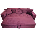 Canapea Extensibila Corporate, 3 locuri, 230x90x80cm, Velutto 32 Chianti, Glasspandoor - imagine 8