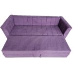 Canapea Extensibila Noriel, 240x80x85cm, 3 locuri, Luna 65 Purple, Glasspandoor - imagine 6
