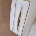 Canapea Extensibila Saray, 190x100x75cm, 2 locuri, Baby Face V-01 Beige, Glasspandoor - imagine 8