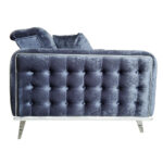 Canapea Extensibila Valentina, 190x100x75cm, 2 locuri, Luna V-19 Antracit, Glasspandoor - imagine 6