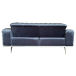 Canapea Extensibila Valentina, 190x100x75cm, 2 locuri, Luna V-19 Antracit, Glasspandoor - imagine 7