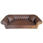 Canapea Fixa Lighter, 240x100x75cm, 3 locuri, Cayenne 1116 Espresso, Glasspandoor - imagine 6