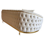 Canapea Fixa Manolya, 250x100x75cm, 3 locuri, Luna V-02 Beige, Glasspandoor - imagine 6