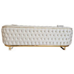 Canapea Fixa Manolya, 250x100x75cm, 3 locuri, Luna V-02 Beige, Glasspandoor - imagine 8