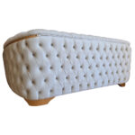 Canapea Fixa Okyanus, 210x100x75cm, 2 locuri, Luna V-01 Beige, Glasspandoor - imagine 7