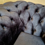 Canapea Fixa Okyanus, 210x100x75cm, 2 locuri, Luna V-20 Black, Glasspandoor - imagine 8