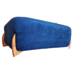 Canapea Fixa Royal, 195x100x75cm, 2 locuri, Velur 08 Blue, Glasspandoor - imagine 7