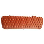 Canapea Fixa Tokyo, 240x100x75cm, 3 locuri, Luna V-08 Orange, Glasspandoor - imagine 6
