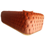Canapea Fixa Tokyo, 240x100x75cm, 3 locuri, Luna V-08 Orange, Glasspandoor - imagine 7