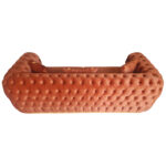 Canapea Fixa Tokyo, 240x100x75cm, 3 locuri, Luna V-08 Orange, Glasspandoor - imagine 8