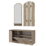 Cuier Olga ro,100x36x150 cm, K002 stejar - imagine 5