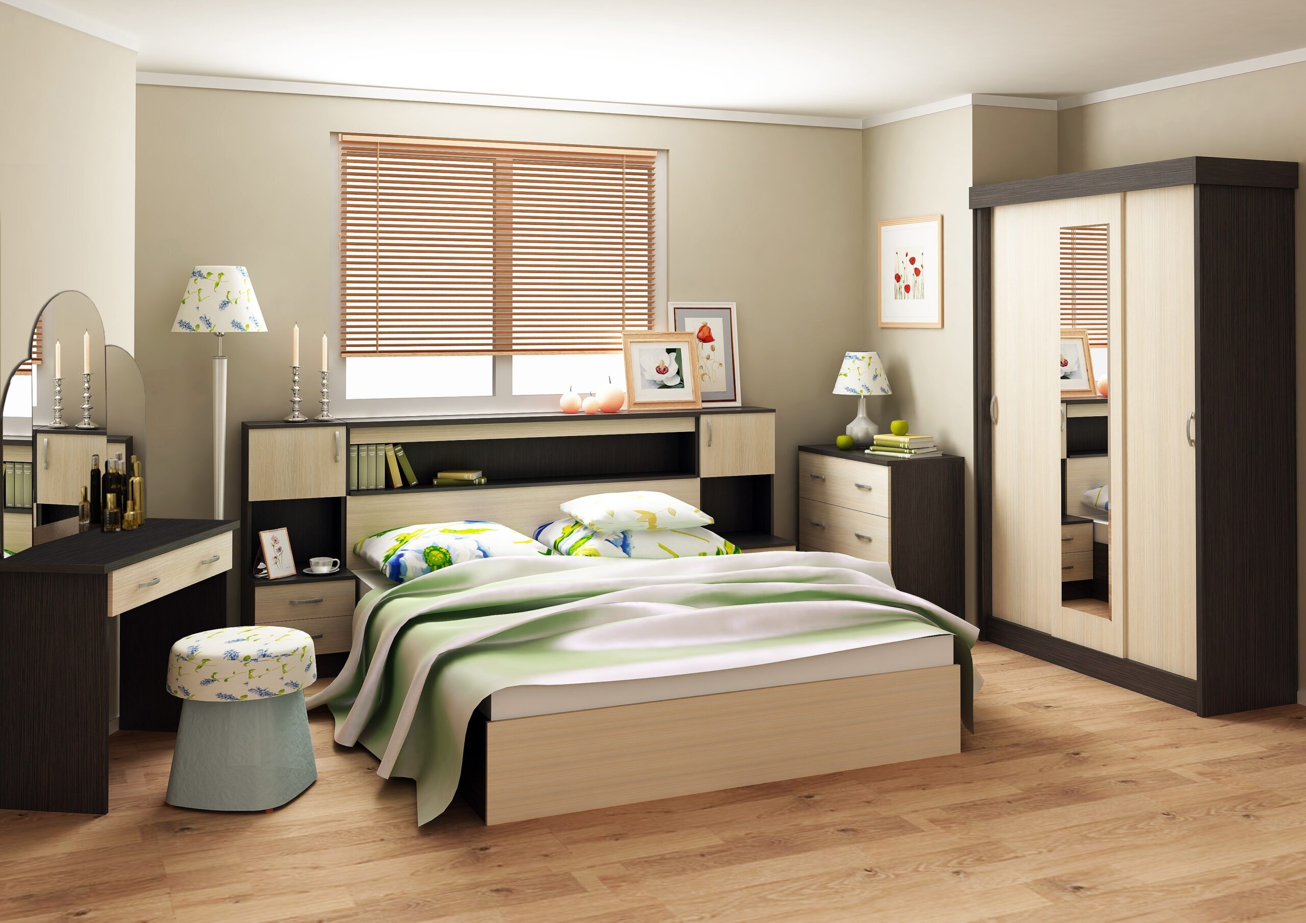 DORMITOR BASIA COMBI WENGE+KIRUNA DORMITOR BASIA COMBI WENGE+KIRUNA