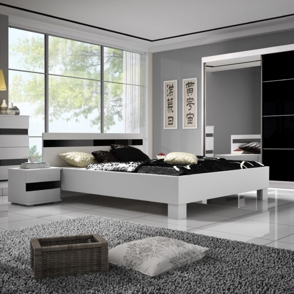 DORMITOR LUCCA ALB+NEGRU