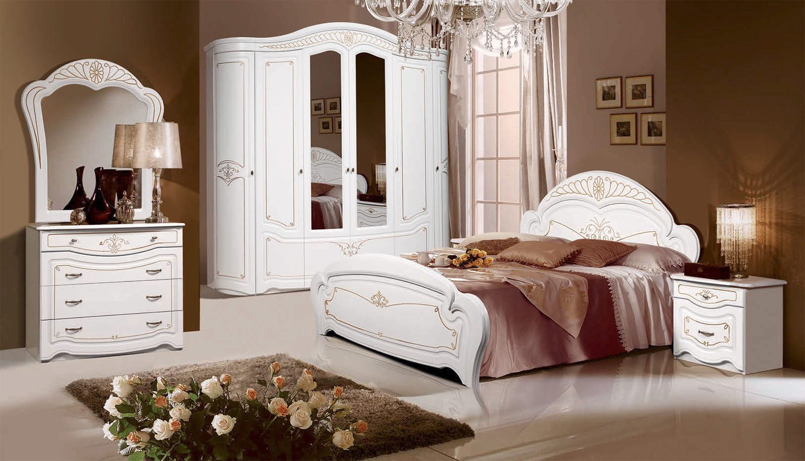 DORMITOR MDF LUIZA 6.1 FOREST IVORY