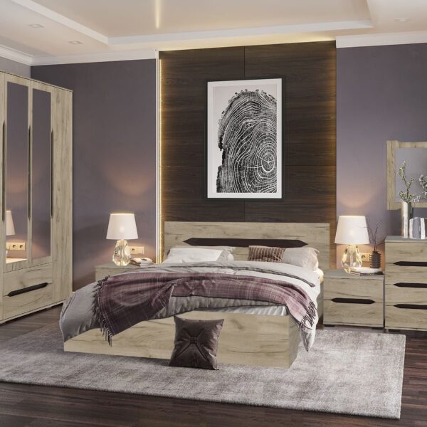 DORMITOR VALENCIA DULAP 4 USI STEJAR K002