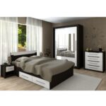 Dormitor Gabriel Wenge + Alb - imagine 2