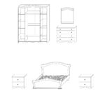 Dormitor Venera Lux MDF - 4 USI NUC - imagine 2